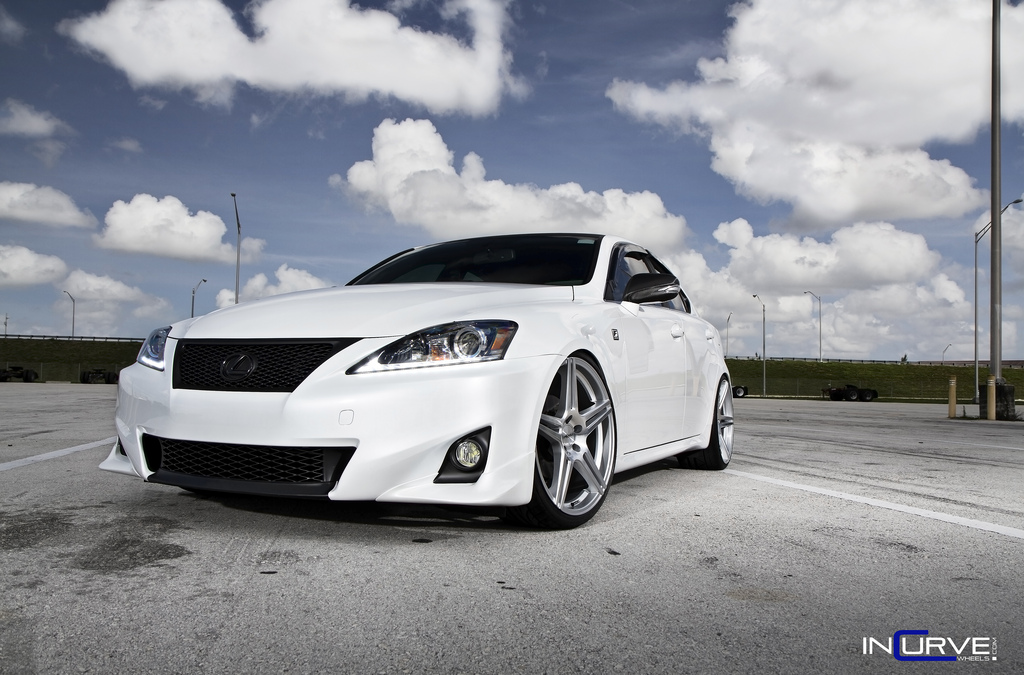 Incurve Wheels IC-S5 Silver On Lexus IS-F